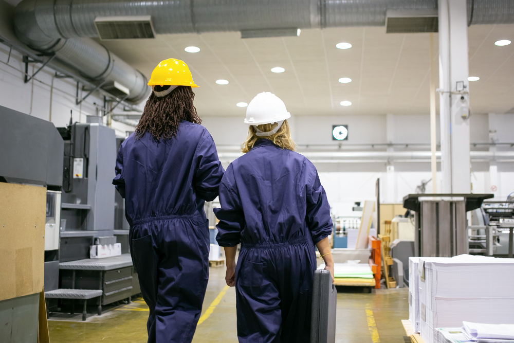 Travailleurs en usine en Alsace